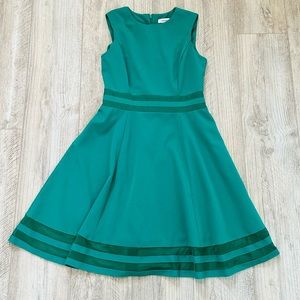 Kelly Green Cocktail Party Calvin Klein Dress